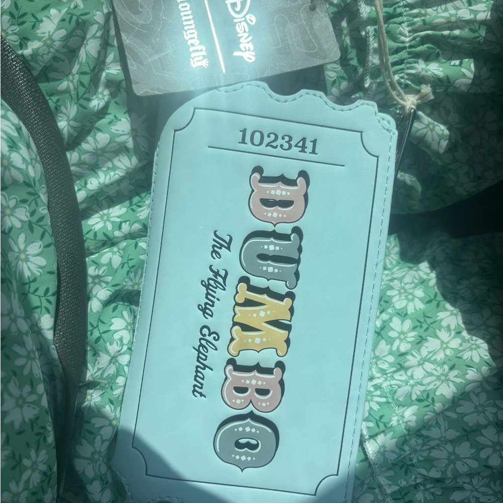 Disney Loungefly Mint and Pink Wallet
